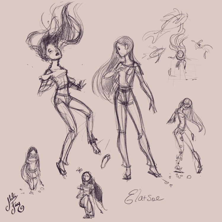 Mili Fay’s Elatsoe: Pose Sketches Mili Fay’s Elatsoe: Pose Sketches